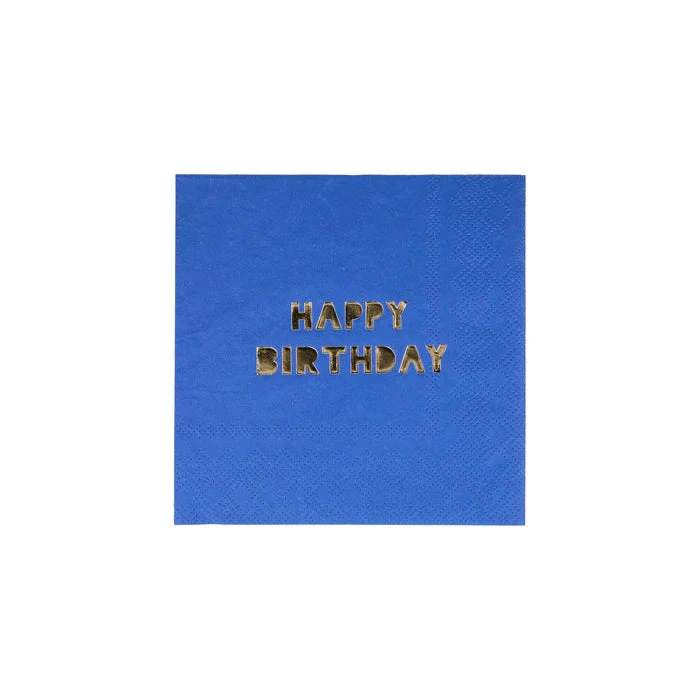 Meri-Meri Happy Birthday Small Napkins - Image 10