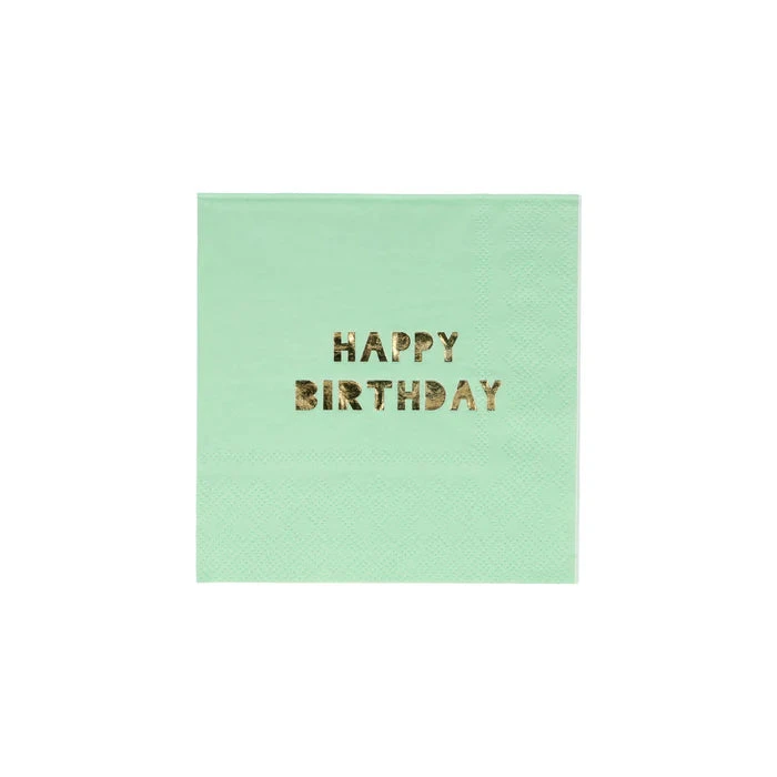 Meri-Meri Happy Birthday Small Napkins - Image 4