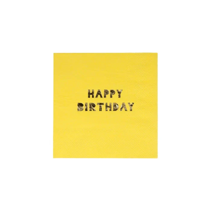 Meri-Meri Happy Birthday Small Napkins - Image 9