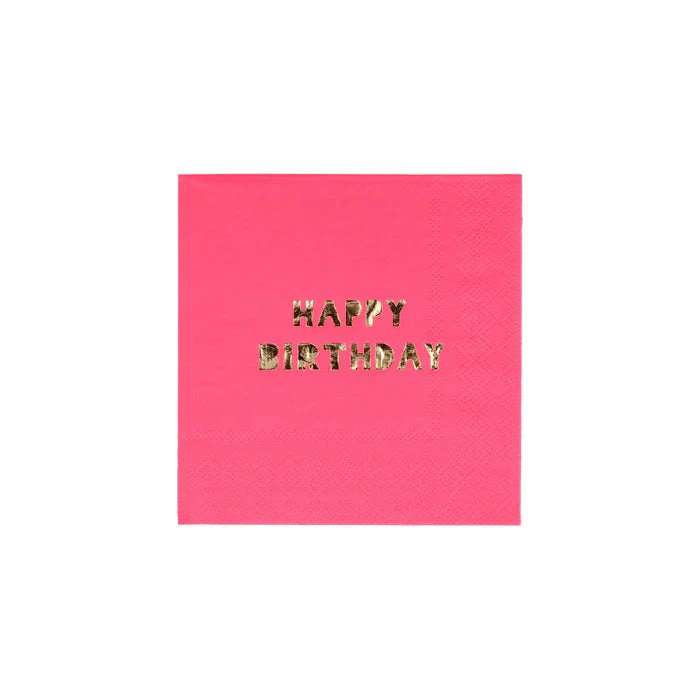 Meri-Meri Happy Birthday Small Napkins - Image 7