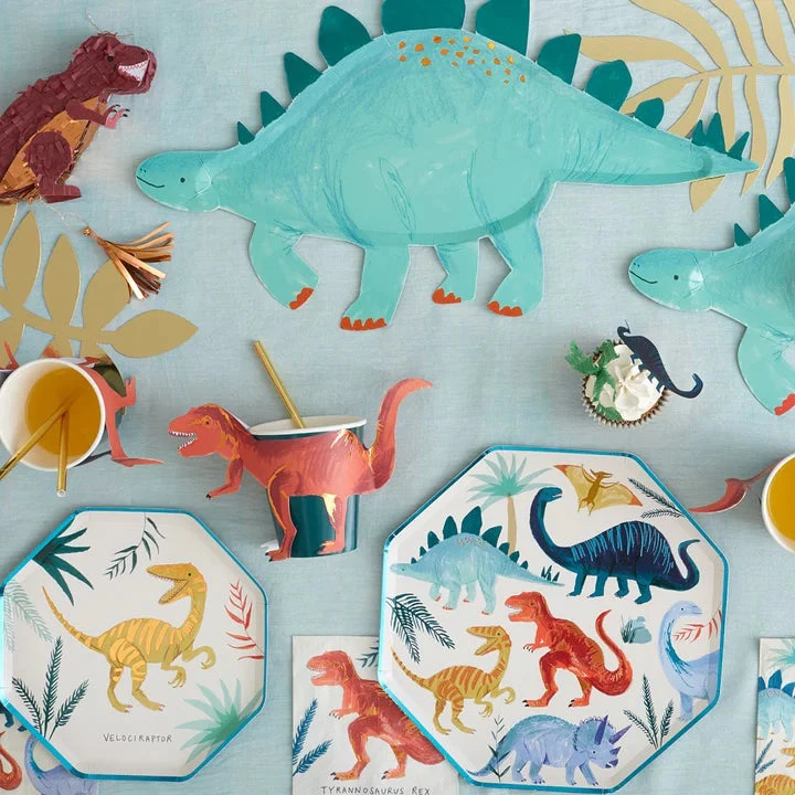 Meri-Meri Dinosaur Kingdom Dinner Plates 8 Pack - Image 2