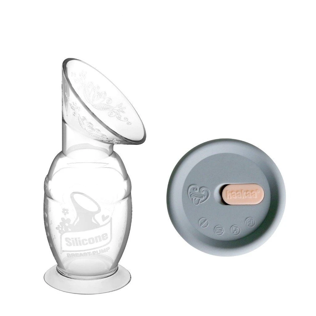 Haakaa Silicone Breast Pump And Cap Combo 150ml - Image 2