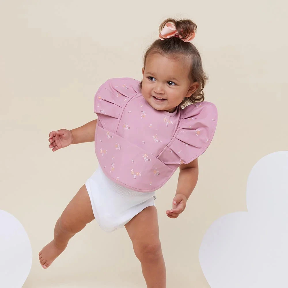 Waterproof Frill Snuggle Bib - Daisy - Image 3
